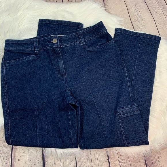 Chico's Denim - Chico’s Dark Wash Denim Capri size 0 (4)